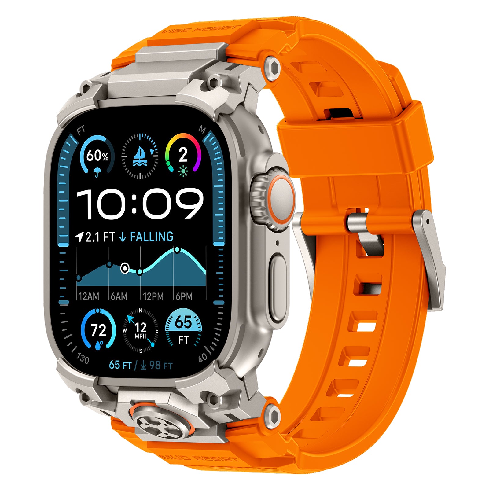 Transformers Mecha Style Band for Apple Watch Orange Belt compatible iwatch Ultra serial