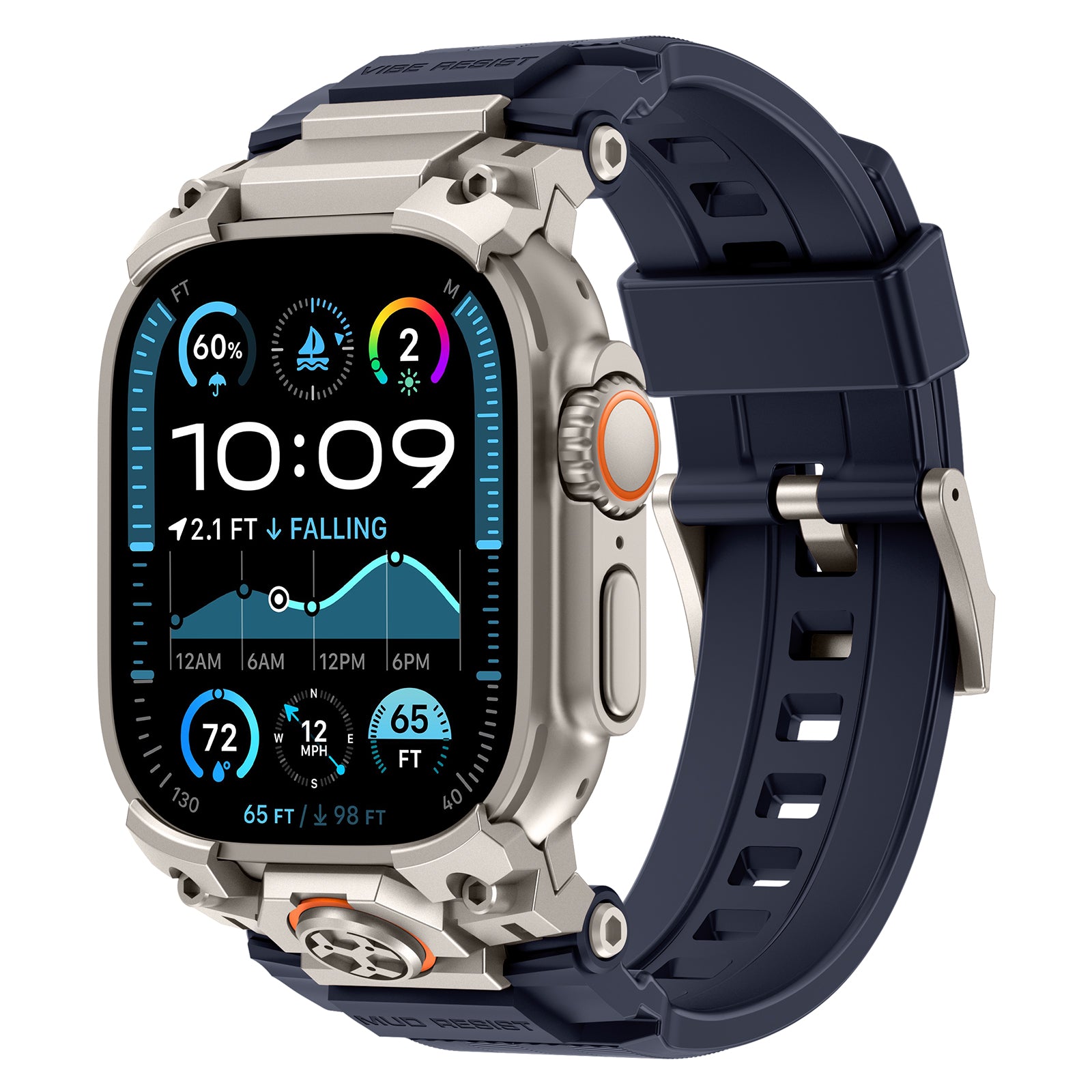 Transformers Mecha Style Band for Apple Watch Dark Blue Belt compatible iwatch Ultra serial