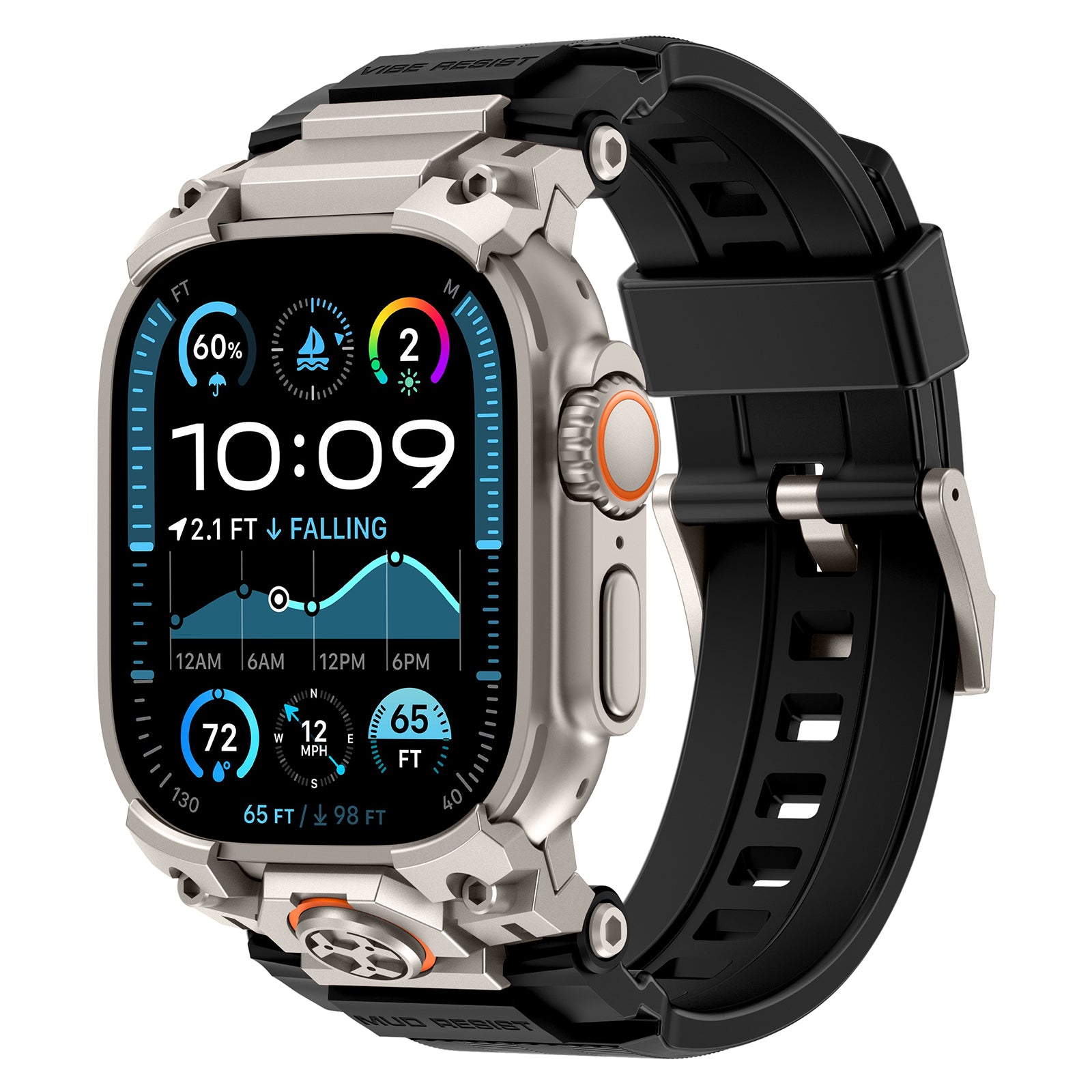 Transformers Mecha Style Band for Apple Watch Black Belt compatible iwatch Ultra serial