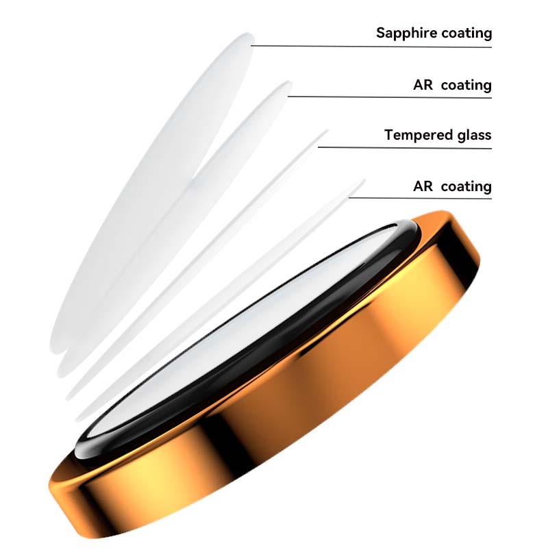 Sapphire coating protector Mohs 7 Hardness up to 30KG impact Resistance Titanium alloy