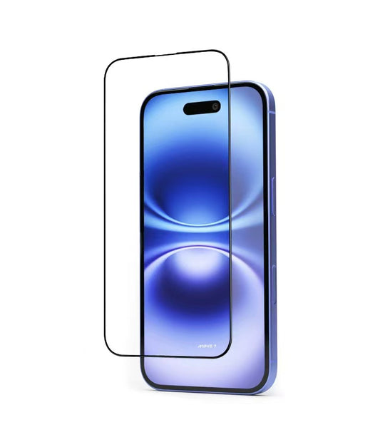 Mohseven Sapphire Coating Mohs 7 Hardness Never-Scratch Screen protector for iphone 3D glue reinforce edge ultra-wide protection 0 block display AR coating