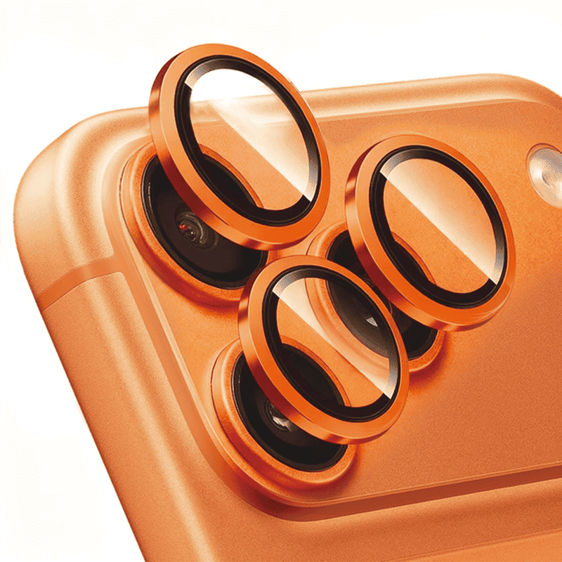 99.99% Sapphire lens protector Mohs 9 Hardness up to 40KG impact Resistance for iphone 15Pro/max 16pro/max 17pro/max Aluminum Ring