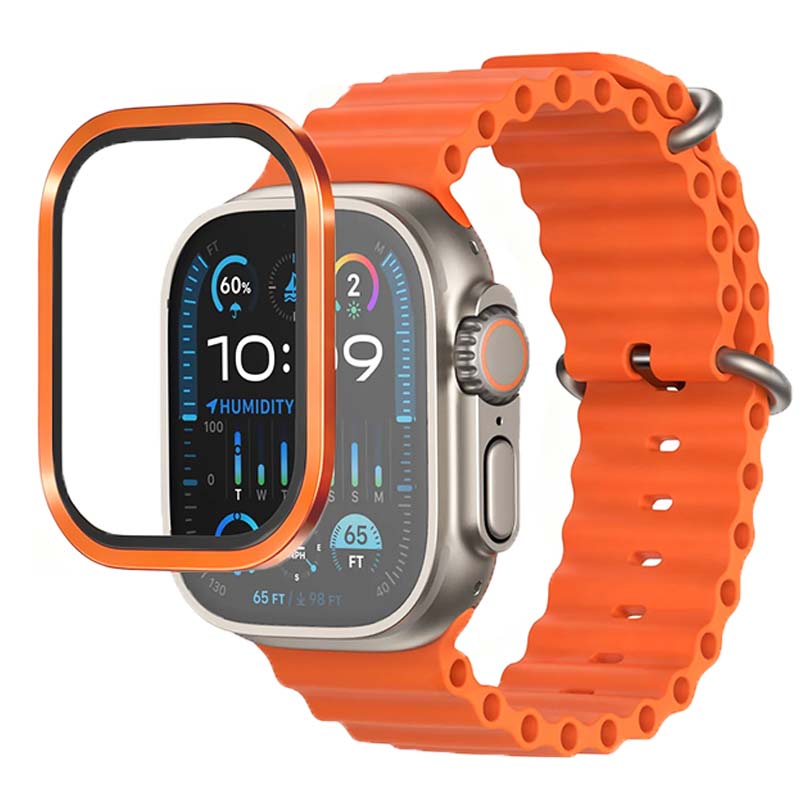 sapphire coating & Anti-Reflective glass protector iwatch ultra Mohs 7 Hardness with Aluminum alloy