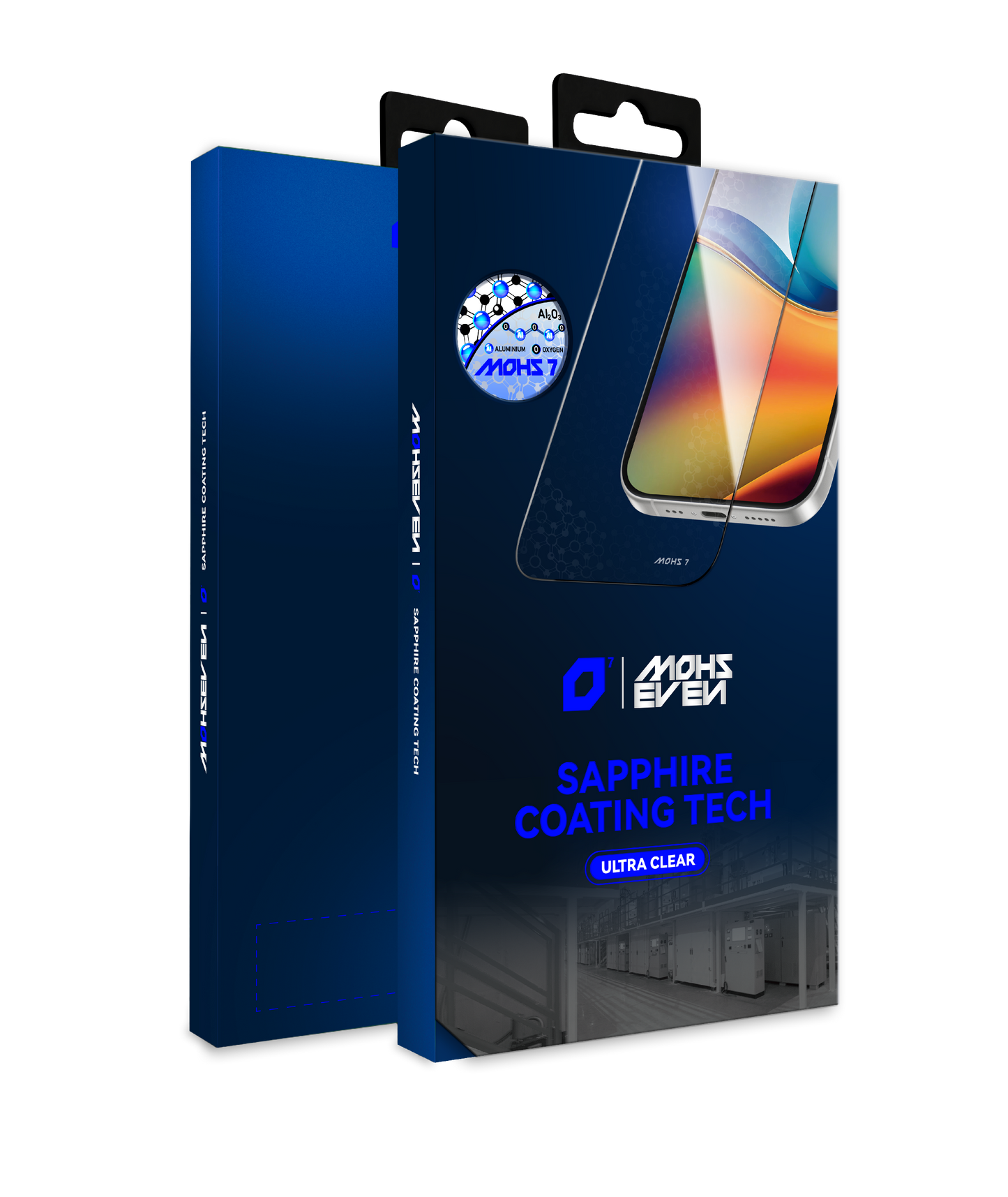 Mohseven Sapphire Coating Mohs 7 Hardness Never-Scratch Screen protector for iphone 3D glue reinforce edge ultra-wide protection 0 block display
